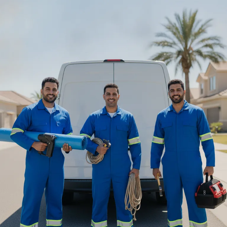 Roof Tarping team in Jebel Ali